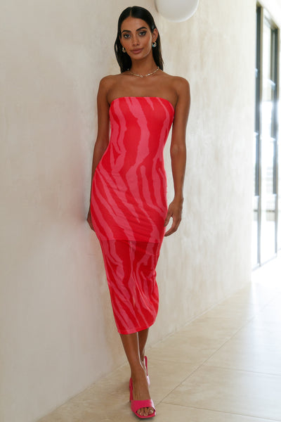 Can Feel You Maxi Dress Red