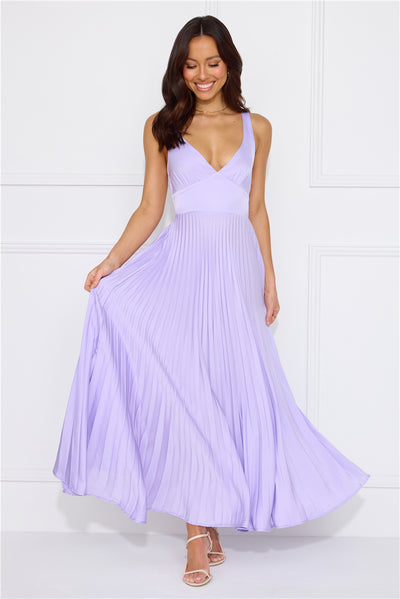 Dazzling Opulence Maxi Dress Lilac