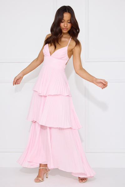Fashionably Ever After Maxi Dress Pink