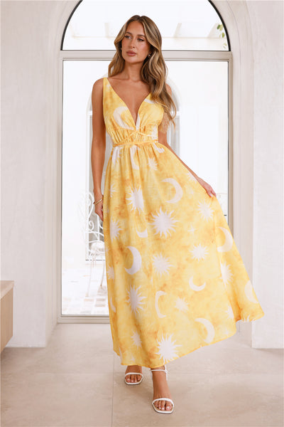 Blazing Sun Maxi Dress Yellow