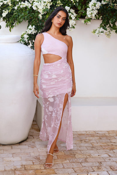 Fashion Fix One Shoulder Maxi Dress Lilac