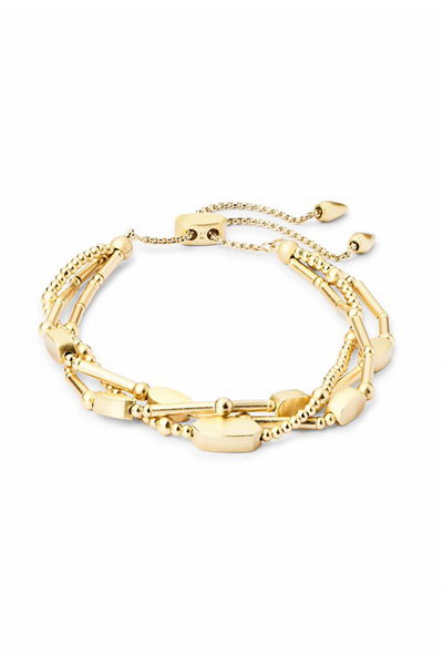 KENDRA SCOTT Chantal Beaded Bracelet Gold Metal