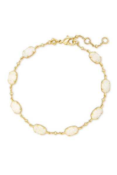 KENDRA SCOTT Emilie Gold Chain Bracelet Gold Iridescent Drusy