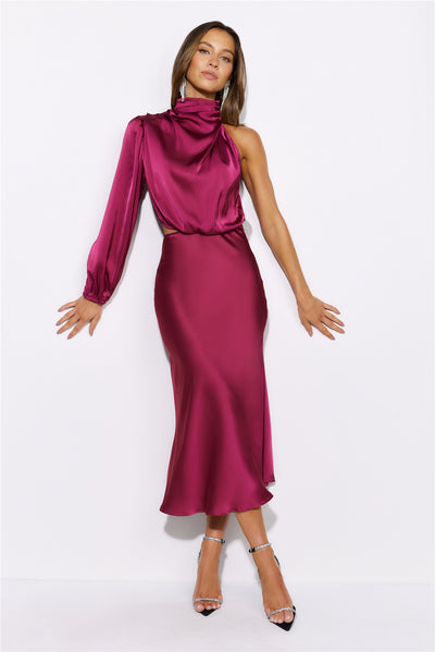 Everything You Love Midi Dress Berry
