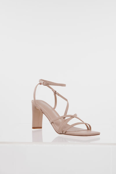 HELLO MOLLY Out Till The Sunrise Heels Nude PU
