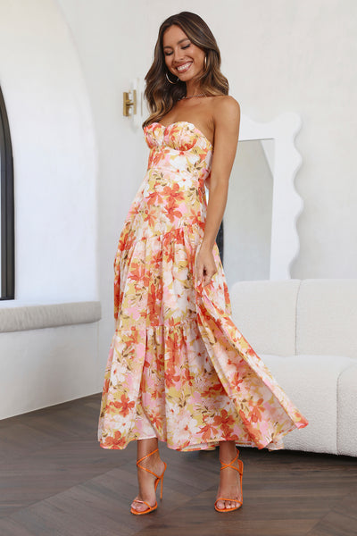 Daydream Look Midi Dress Floral