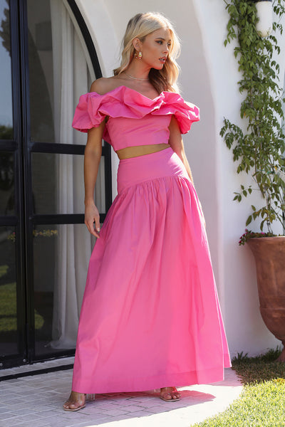 SEVEN WONDERS Savannah Maxi Skirt Pink