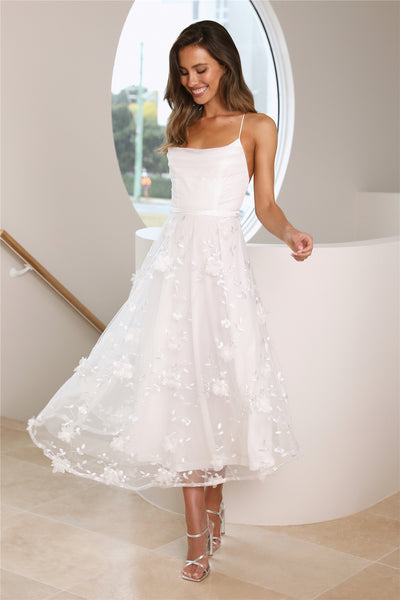 Dreamy Occasion Dress White