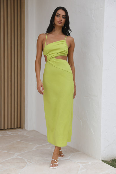 Count It In Maxi Dress Olive