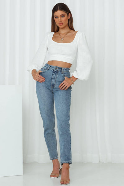 LEE High Moms Jeans Bias Blue | Hello Molly USA