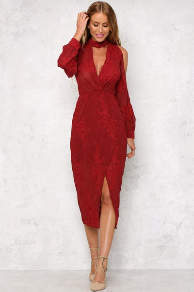 Between Me And You Maxi Dress Wine | Hello Molly USA