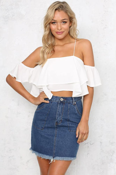 Soul Sisters Crop Top White | Hello Molly USA