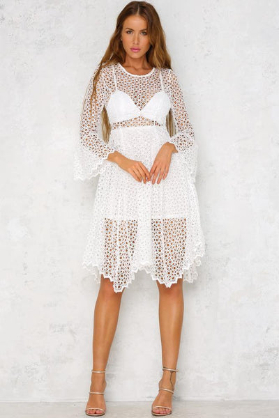 Hurry Love Midi Dress White | Hello Molly USA
