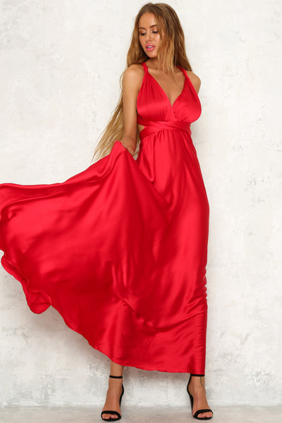 Mind And Memory Maxi Dress Red