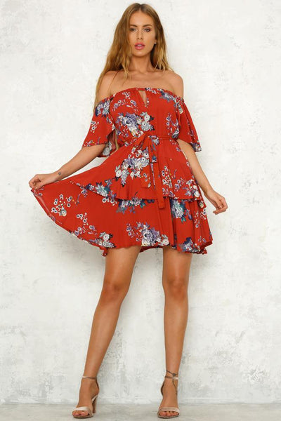 Chasing The Sun Dress Red | Hello Molly USA