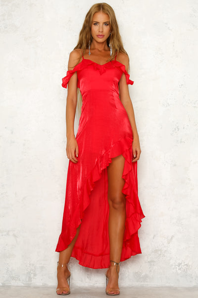 Views From Above Maxi Dress Red