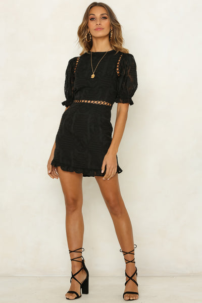 Lost In Your Aura Dress Black