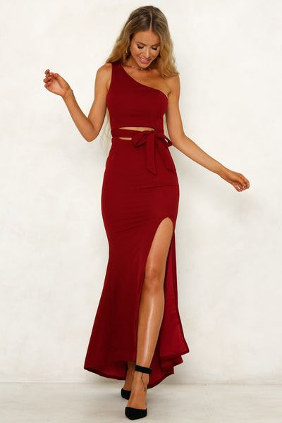 Dance In The Living Room Maxi Dress Wine