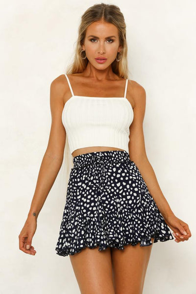Worth The Wait Mini Skirt Navy | Hello Molly USA