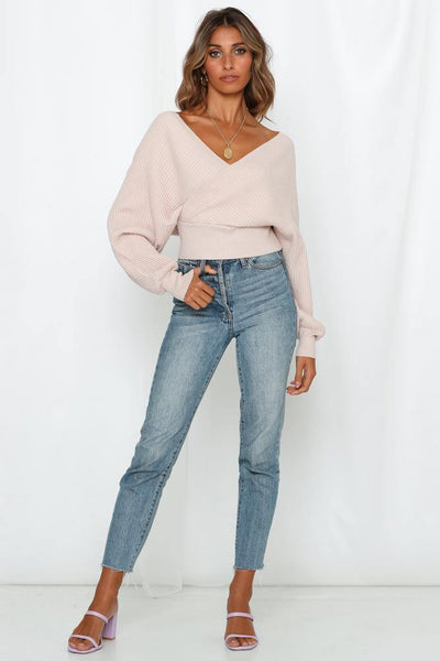Gave Me You Crop Knit Nude | Hello Molly USA