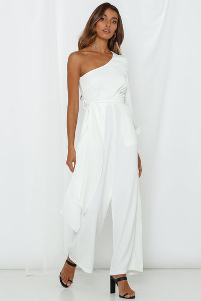 PREM THE LABEL Cowgirl Jumpsuit White