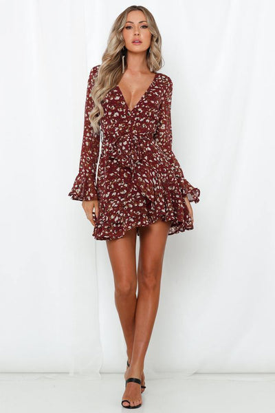 Lucky You Are Mine Dress Brown | Hello Molly USA