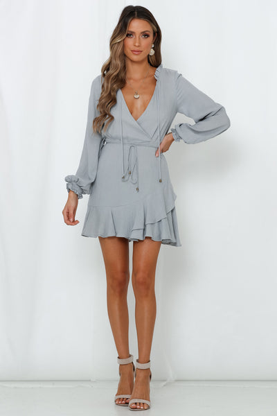 Down By The Southbank Dress Grey