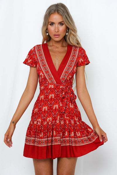 Back To Constantinople Dress Red | Hello Molly USA