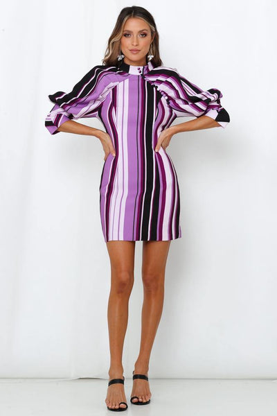 MOSSMAN The New Sensation Mini Dress Purple | Hello Molly USA