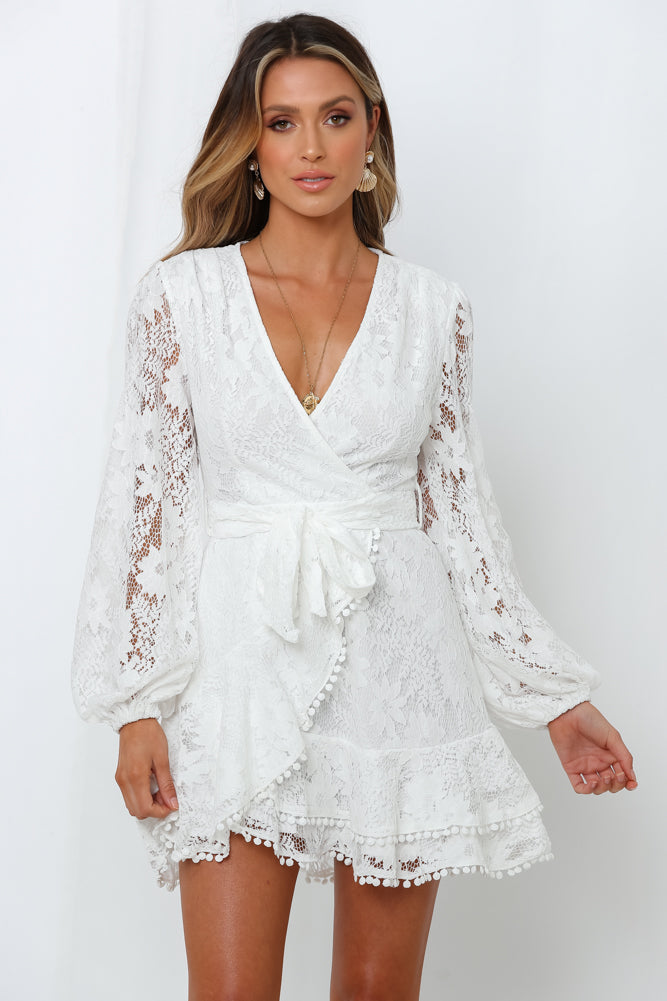 Elevated Angels Dress White | Hello Molly