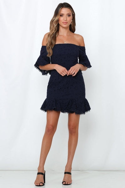 All About The Drama Dress Navy | Hello Molly USA