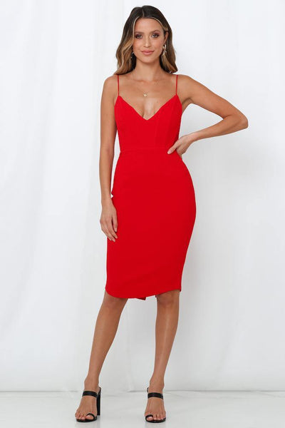 Bit Of A Wild Card Dress Red | Hello Molly USA