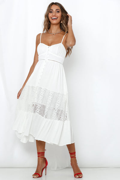 Daintree Dream Midi Dress White