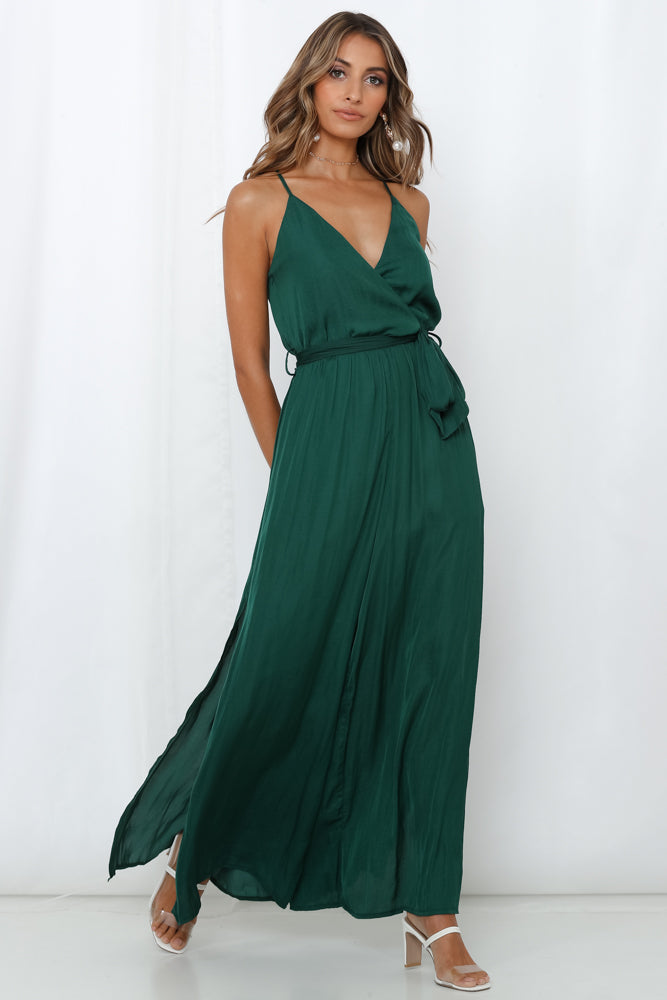 Raise Your Standards Jumpsuit Forest Green | Hello Molly
