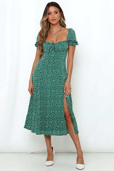 There Is Always Something Midi Dress Green