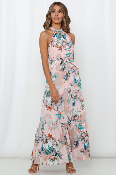 Beauty From The Ashes Maxi Dress Pink