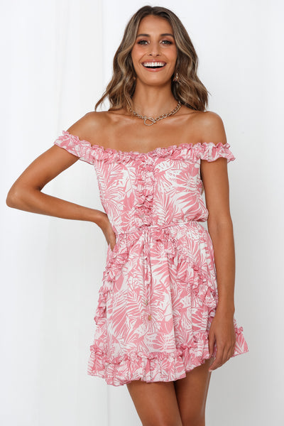Tropic State Of Mind Dress Pink
