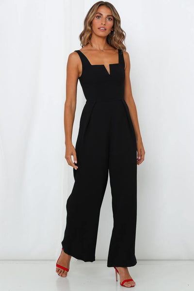 Ahead Of You Jumpsuit Black | Hello Molly USA