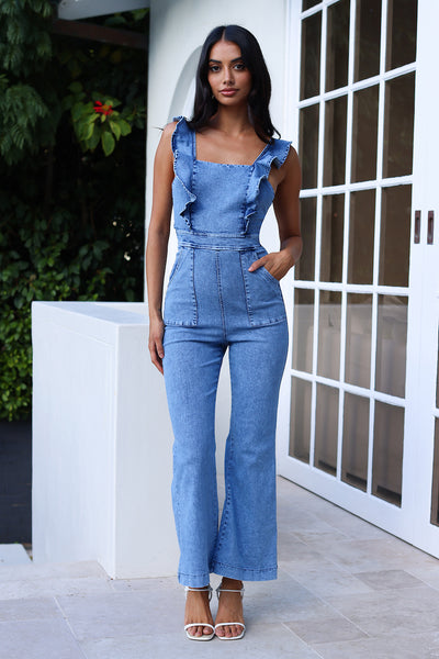 Time Goes By Jumpsuit Denim