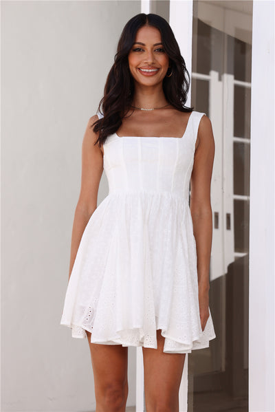 Sweet Beauty Mini Dress White