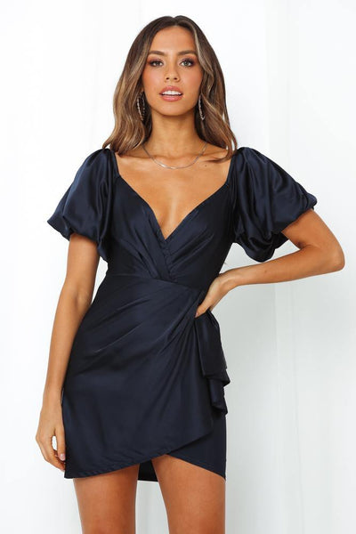 Count The Minutes Dress Navy | Hello Molly USA