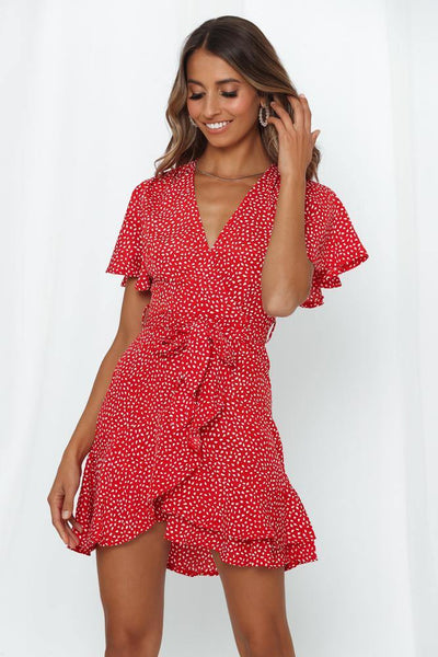 Hot And Cold Dress Red | Hello Molly USA