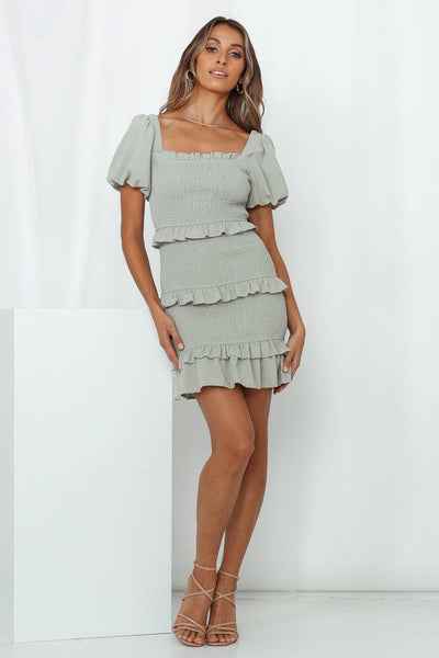 Always An Afterparty Dress Sage | Hello Molly USA