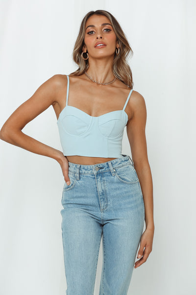 HELLO MOLLY Coming For Ya Crop Top Mint
