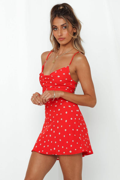 Ahead Of Your Game Dress Red | Hello Molly USA