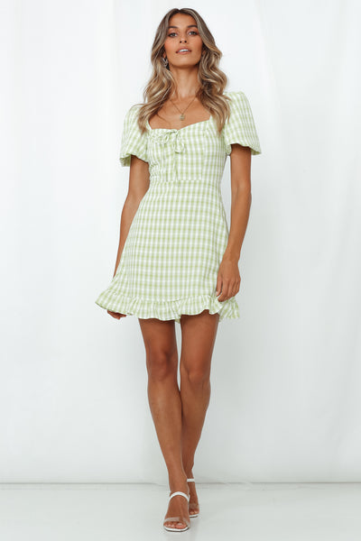 Your Heart Is Mine Dress Lime