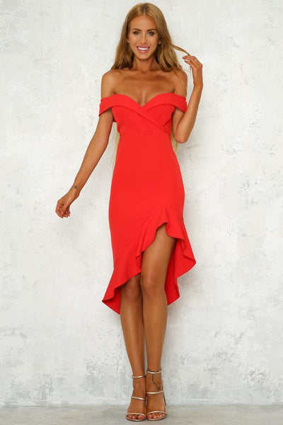 Tell Me Twice Dress Red | Hello Molly USA