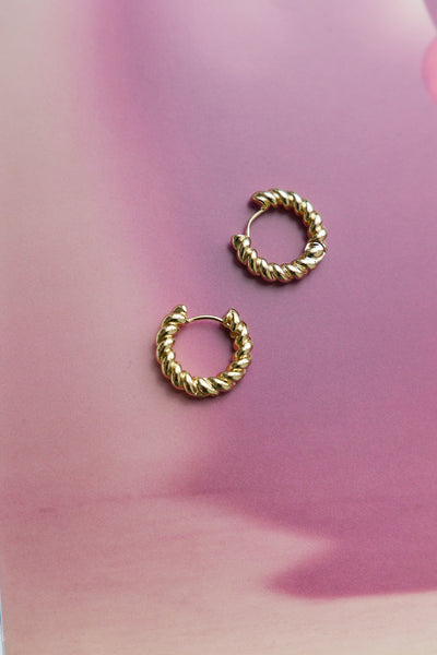 18K Gold Plated Effervescent Times Earrings