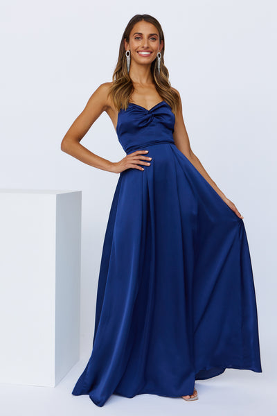 Drinks All The Time Maxi Dress Navy