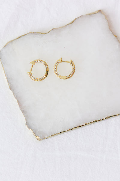 18K Gold Plated Golden Madeleine Earrings